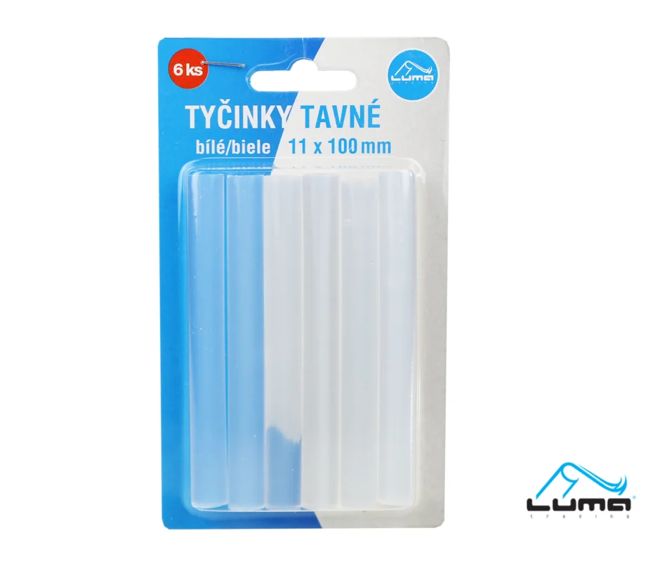 Zlevněný Tavné tyčinky 10 mm x 10 cm 6 ks