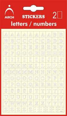 Nejlepší Volba SAMOLEPÍCÍ PÍSMENA 4501W, A-Z, 5mm BÍLÉ