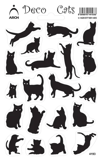 Nejlepší Volba SAMOLEPKY - dekorační koťata -Deco Cats 4193