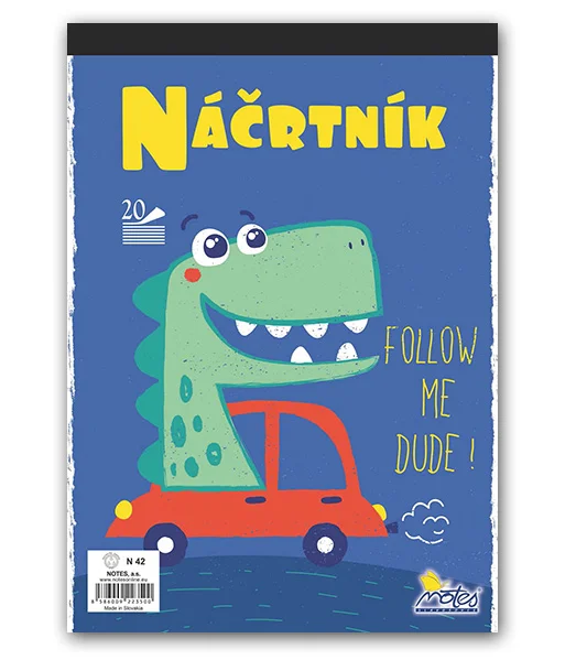 Koupit Online NÁČRTNÍK A4 20 LISTŮ N42