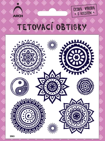 Horká Nabídka Dětské tetovací obtisky - mandaly 2563