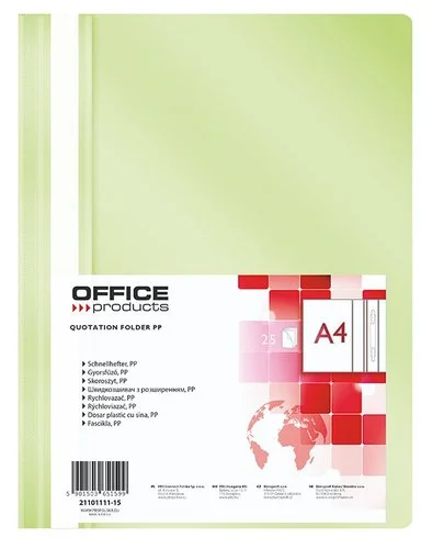 Office Products rychlovazač, A4, PP, 100/170 µm, světle zelený Nejlepší Cena