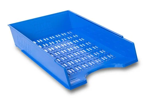Must-Have DONAU děrovaný kancelářský odkladač, A4, PS, modrý