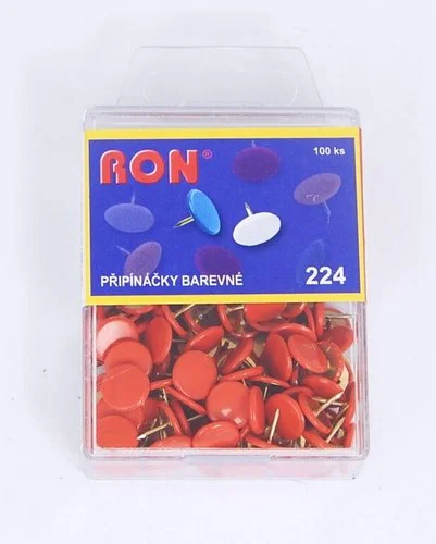 Připínáčky 224 EZ červený 100 ks Originální