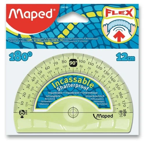 Plastový úhloměr MAPED Flex 180° Expresní Doručení