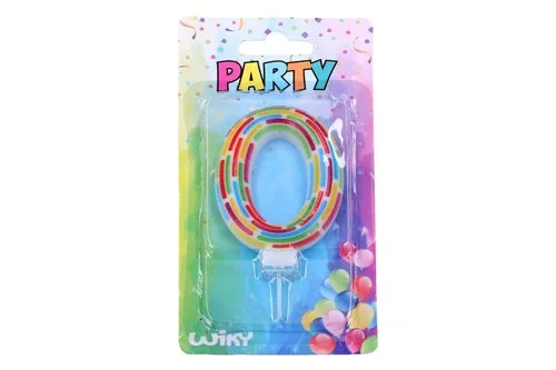 Párty svíčka číslo 0 Čárky(W017546) Poslední Šance