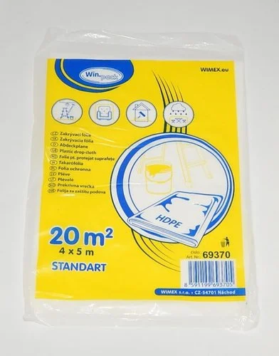 Fólie zakrývací HDPE 4 x 5 m, 7 mic /69370/ Objednat Nyní