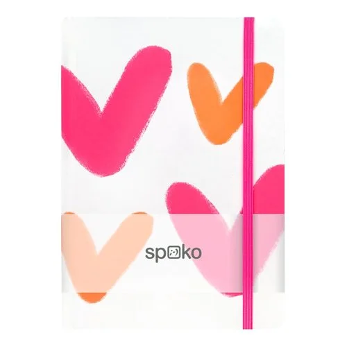 Sleva Spoko zápisník, Creative I (velké srdce), A5, 75 g, 96 stránek, linkovaný