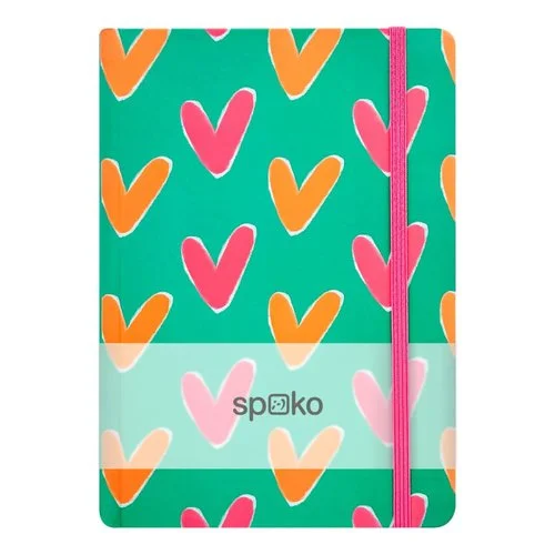 Originální Spoko zápisník, Creative II (malé srdce), A5, 75 g, 96 stránek, linkovaný