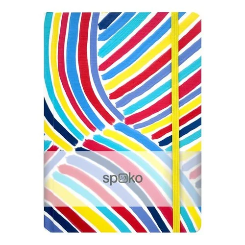 Spoko zápisník, Creative V (modrý štětec), A5, 75 g, 96 stránek, linkovaný Akční Cena
