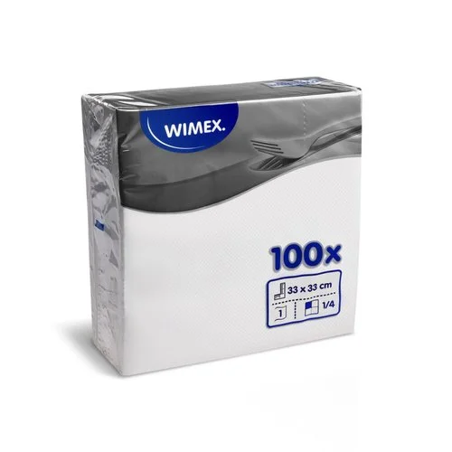 Ubrousek 1vrstvý bílý 33x33cm (100ks), (70500) Rychlé Dodání