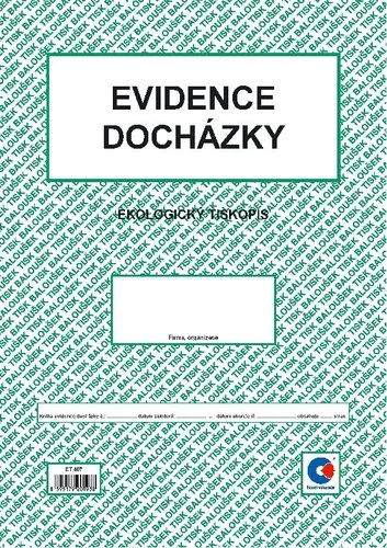 Evidence docházky A4 Vysoce Kvalitní