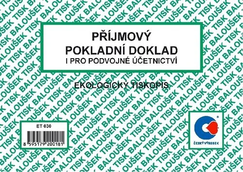 Kup Teď Příjmový pokladní doklad i pro podvojné účetnictví A6