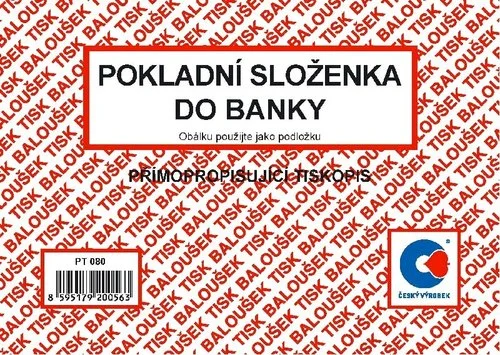 Vysoce Kvalitní Pokladní složenka do banky A6