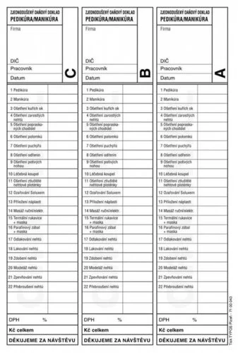 Zlevněný Pedikúra - Manikúra 2x50 číslovaná NCR 051251 Asopol