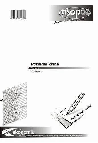 Pokladní kniha bez DPH 1+1 Nová Kolekce