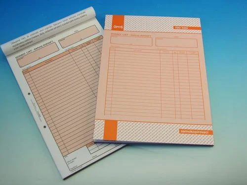 Dodací list A4 ,100 listů Ihned K Objednání