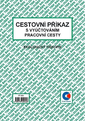 Ihned K Objednání Cestovní příkaz s vyúčtováním A5 (oboustranný)