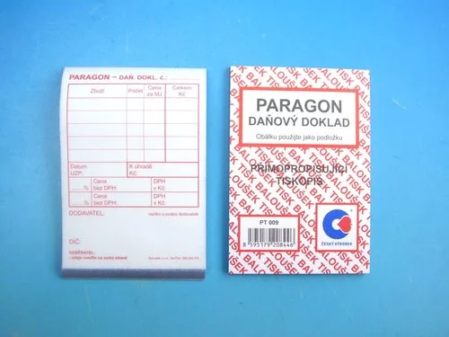 Levný Paragon- daňový doklad A7, propis., 50l /PT009/