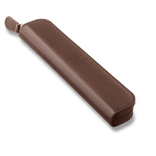 Zlevněný Parker PU pouzdro hnědé, zip