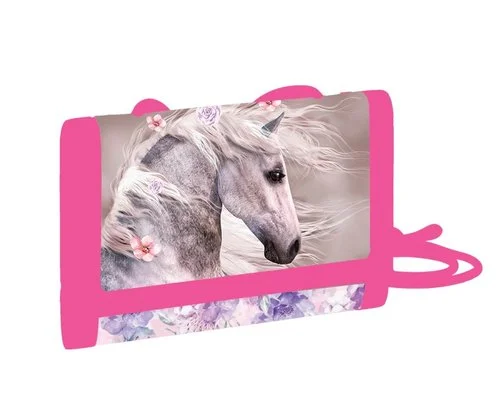 Autentický Dětská textilní peněženka kůň romantic
