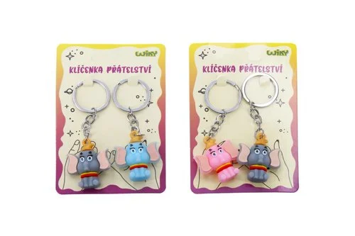 Klíčenka 2ks – Slon (W019704 ) Super Cena