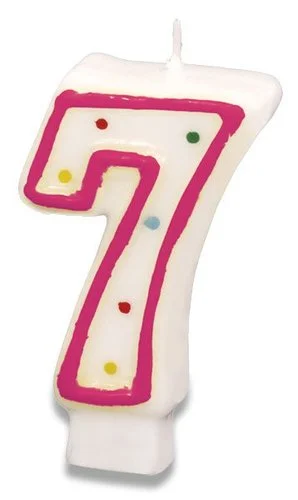 Dortová svíčka „7“ Ověřený