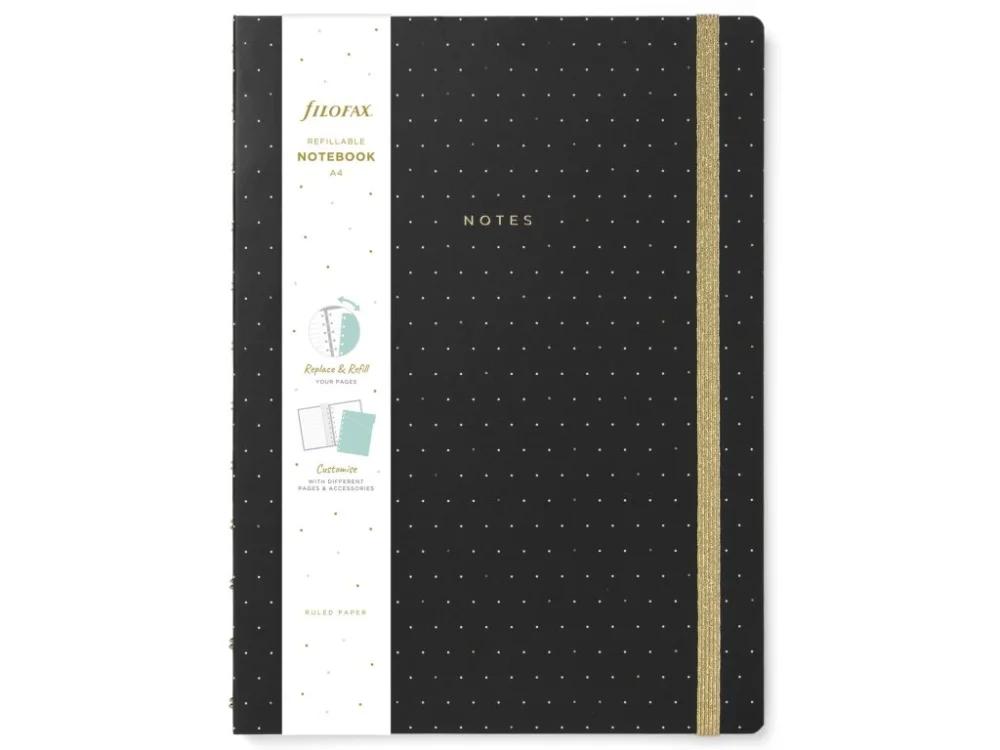 Dokud Zásoby Vydrží Filofax, Notebook Moonlight, A4, černá