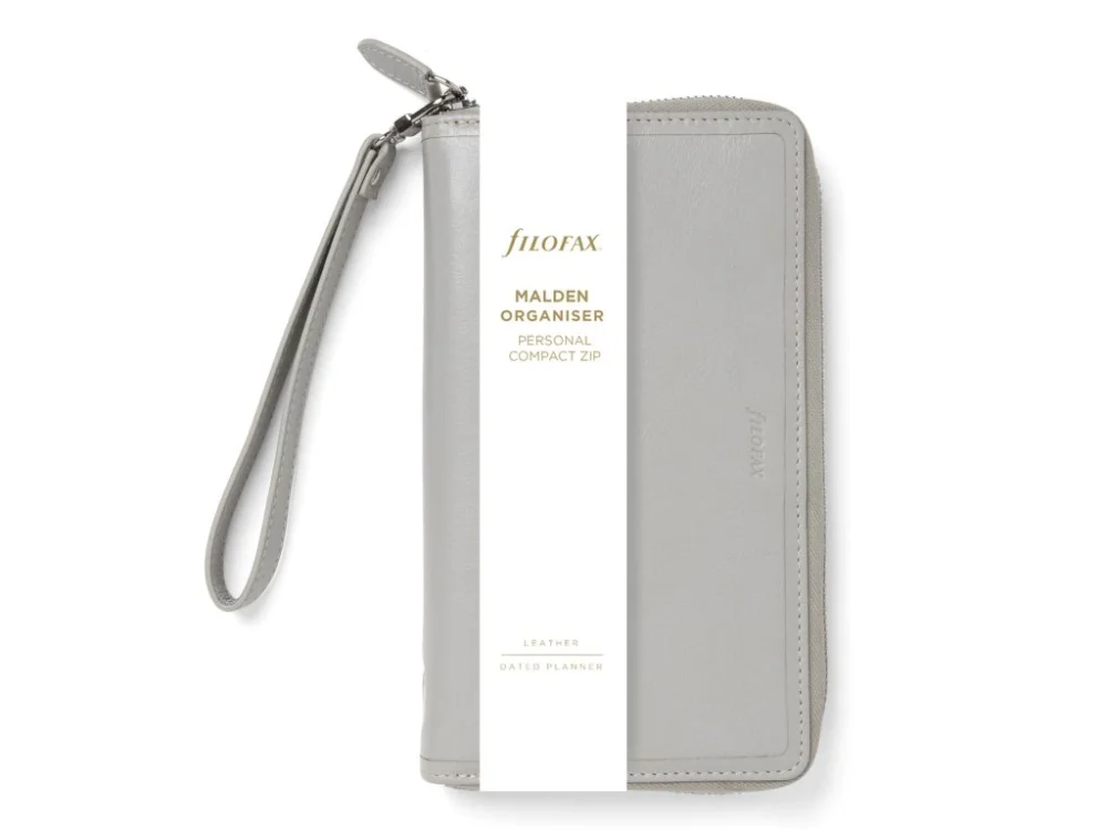 Must-Have Filofax, Diář Malden Zip, Osobní Compact, šedá