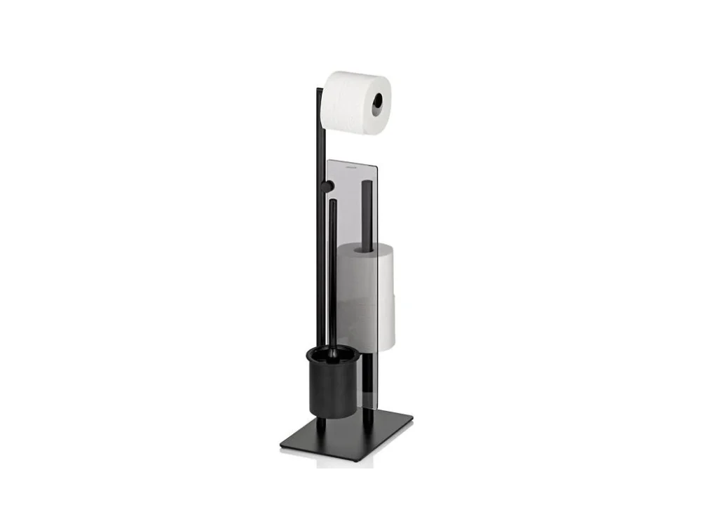 KELA WC sada STYLE s držákem náhradní role černá 26x18x71cm KL-22499 Výprodej