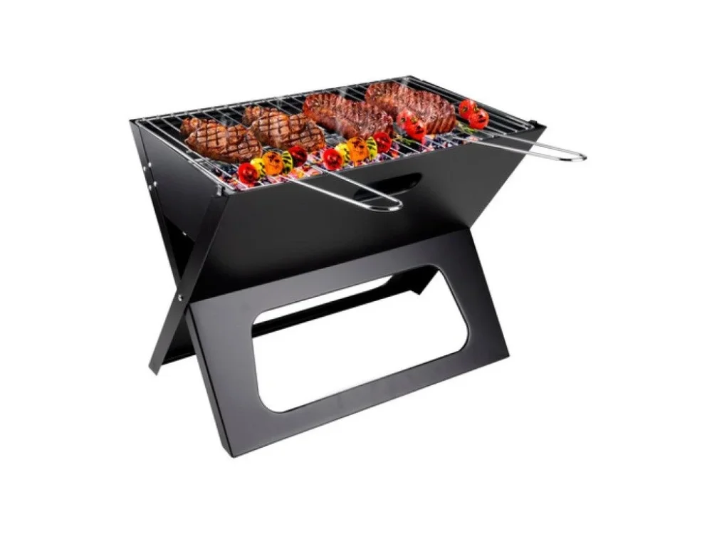 BBQ COLLECTION Gril na dřevěné uhlí skládací 46 x 37 cm ED-224901 Cenově Výhodný