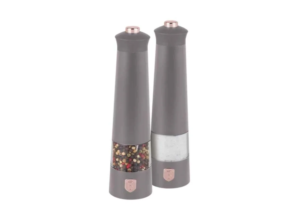 Akční Cena BERLINGERHAUS Mlýnek na pepř a sůl elektrický sada 2 ks Taupe Collection BH-9544