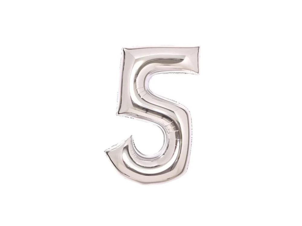 Víkendová Akce Nafukovací číslice, stříbrné - 5