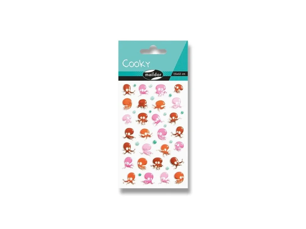 Samolepky Maildor 3D Cooky - Chobotnice Novinka