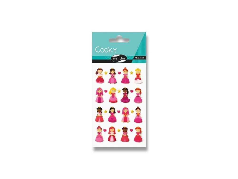 Pouze Dnes Samolepky Maildor 3D Cooky - Princezny
