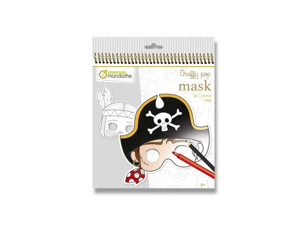 Pouze Dnes Omalovánky Avenue Mandarine Graffy Pop Mask - pro kluky