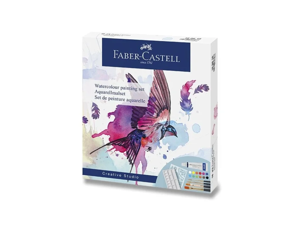 Sezónní Sleva Akvarelové barvy Faber-Castell - sada 18 ks
