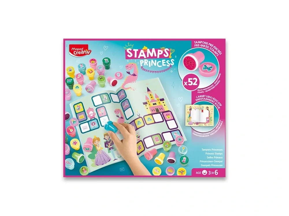 Sada Maped Creativ Stamps Princess - 52 ks razítek Odeslání Ihned