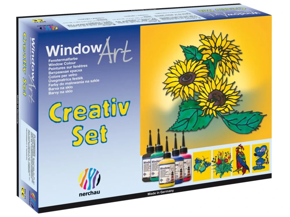 Koupit Online Nerchau Window Art Creativ Set, slupovací barva na sklo, sada