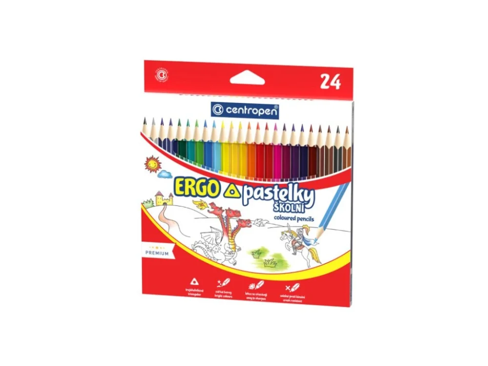 Hit Sezóny Pastelky Centropen ERGO - 24 barev