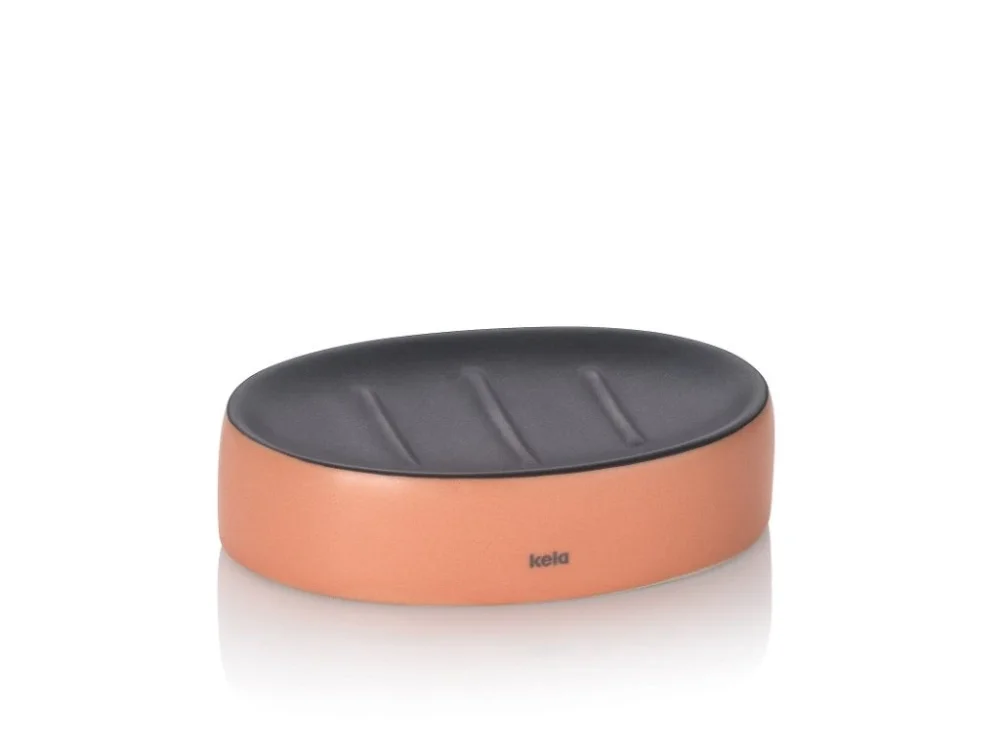 KELA Miska na mýdlo Matsi keramika broskvově růžová 12,5x8,5x3,0cm KL-24085 Koupit Online