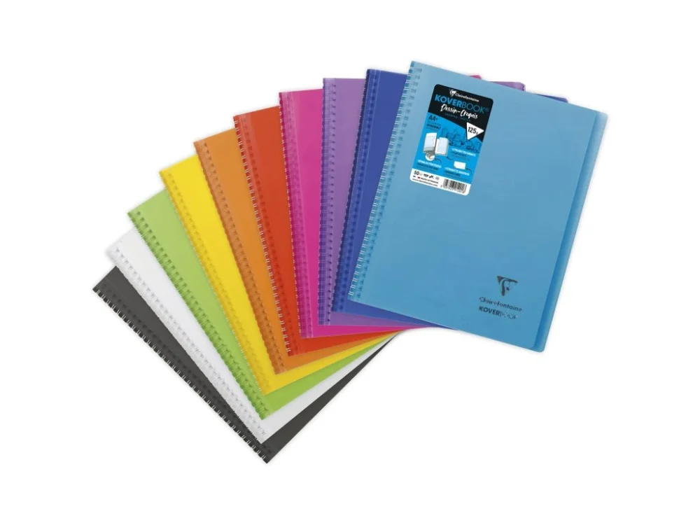 Novinka Clairefontaine, Zápisník Koverbook A4+, čistý, 50 listů