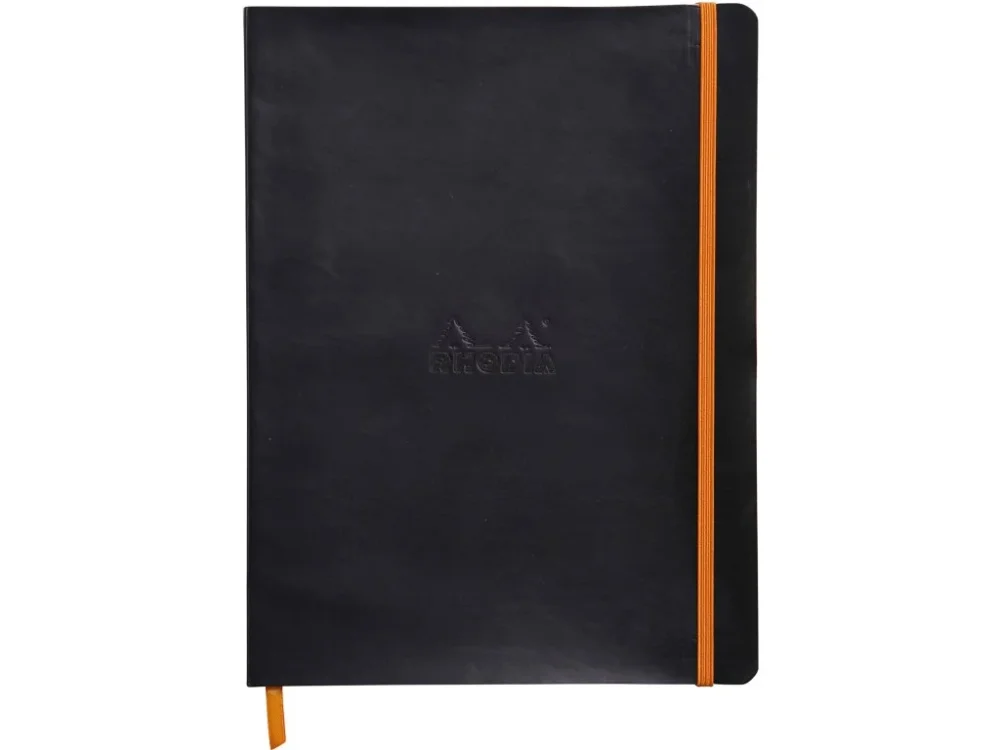 Clairefontaine, Zápisník s měkkými deskami Rhodia Rama, B5, 80 listů, tečkovaný, černý Omezená Nabídka