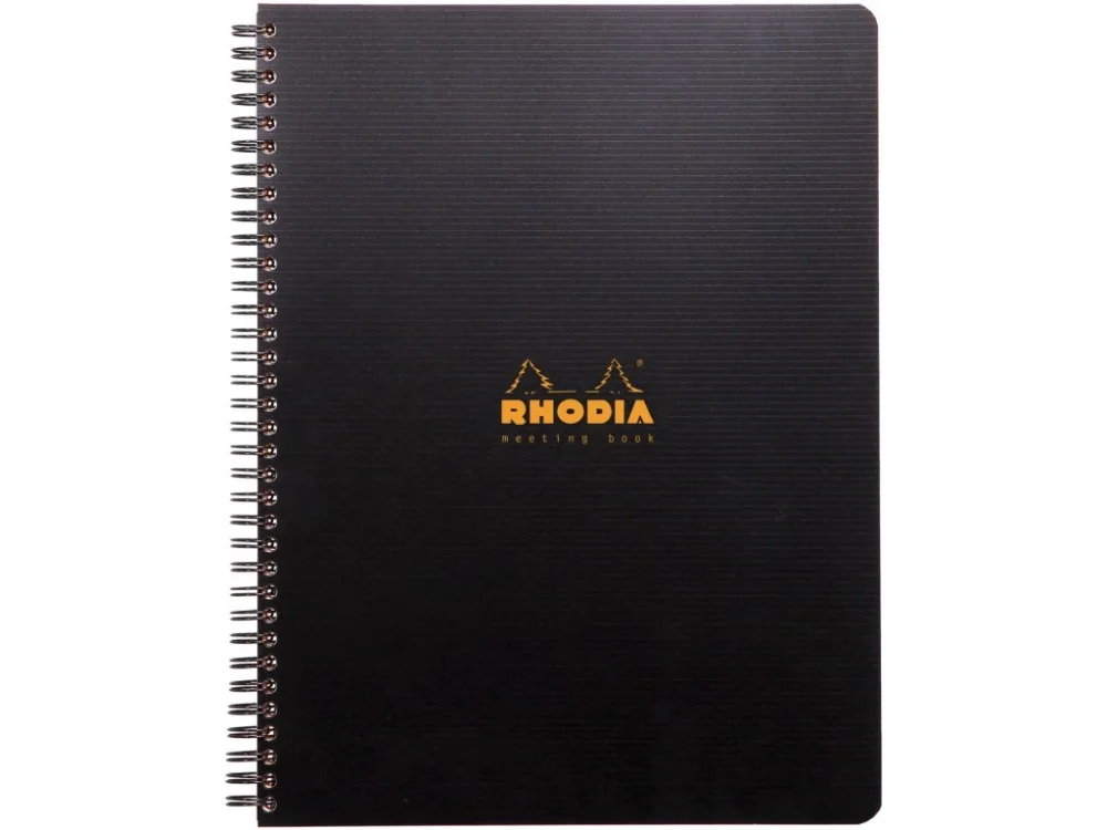 Clairefontaine, Zápisník Rhodia Active Meeting book A4+, 80 listů, linkovaný, černý Odeslání Ihned