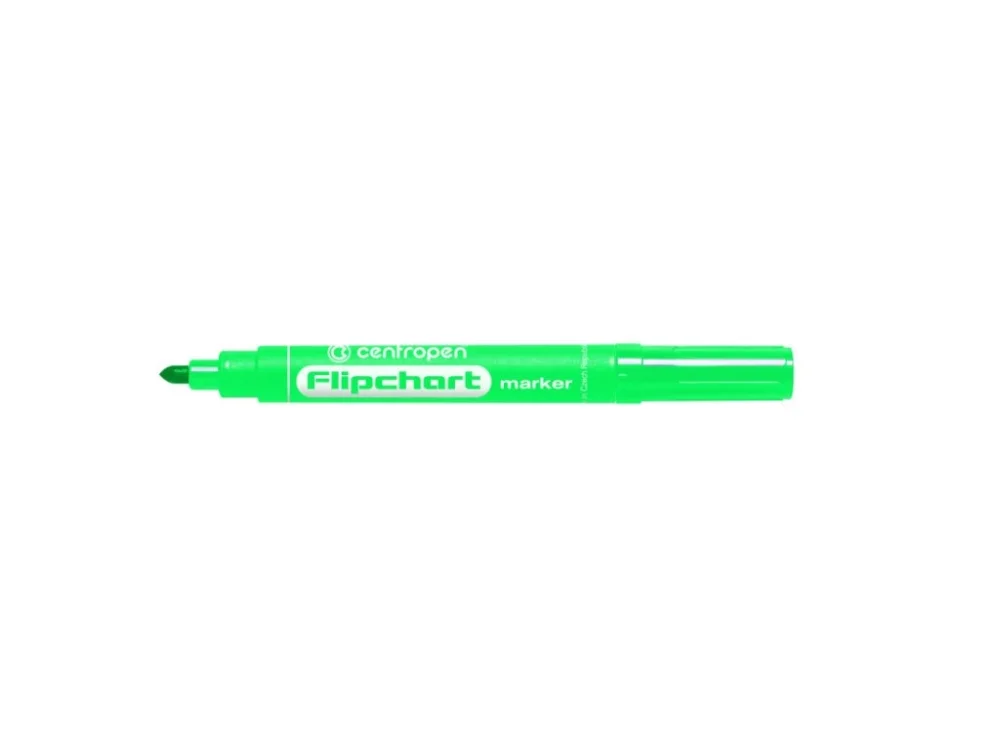 Značkovač Centropen 8550 Flipchart - zelená Dokud Zásoby Vydrží