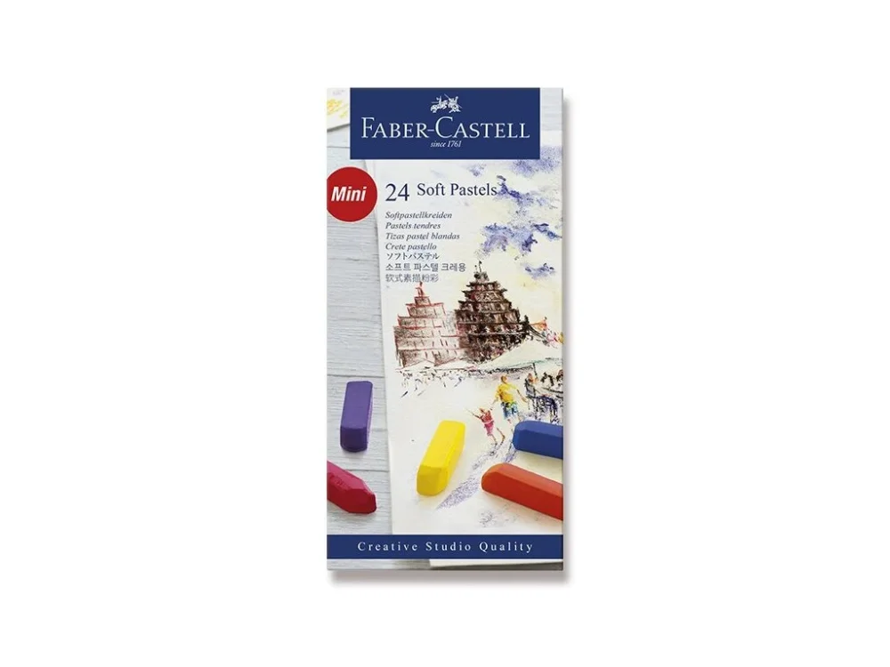 Pastelové křídy Faber-Castell Mini - 24 barev Hit Sezóny