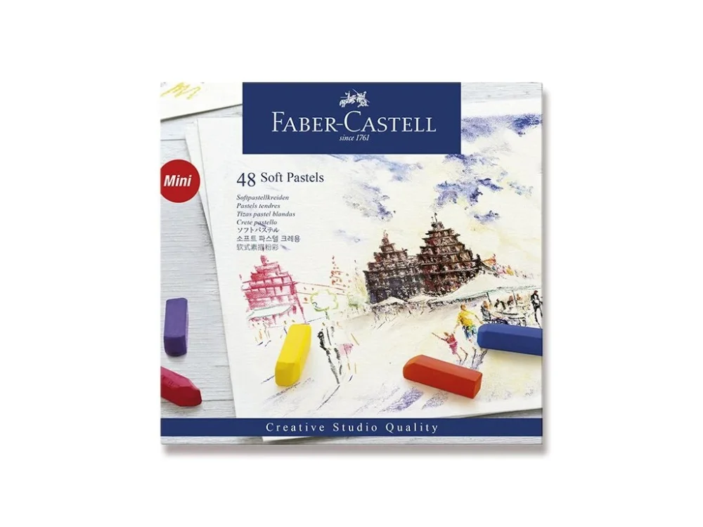 Vrácení Zdarma Pastelové křídy Faber-Castell Mini - 48 barev