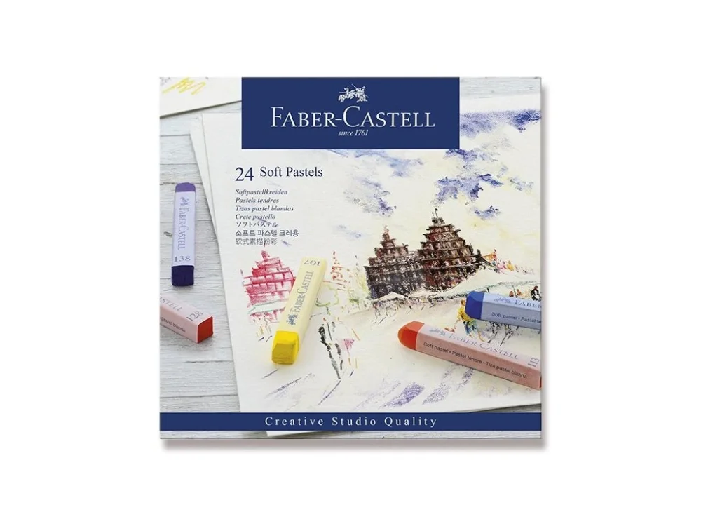 Pastelové křídy Faber-Castell - 24 barev Oblíbený