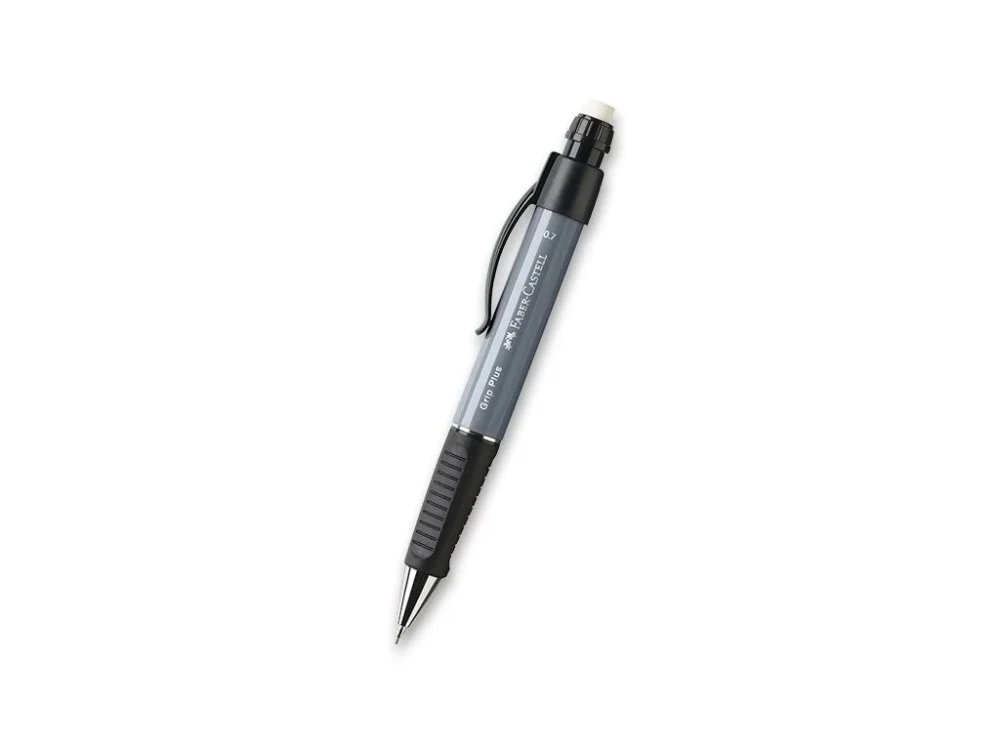 Autentický Mechanická tužka Faber-Castell Grip Plus 0,7 mm - metalická šedá