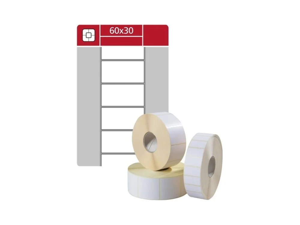 Etik.kotouč.Samp;K Label-termo,bílé,60x30mm,2500ks Levný